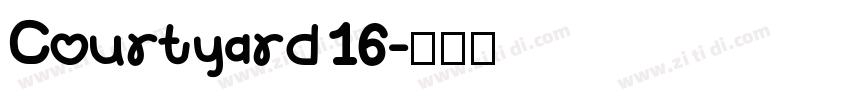Courtyard 16字体转换